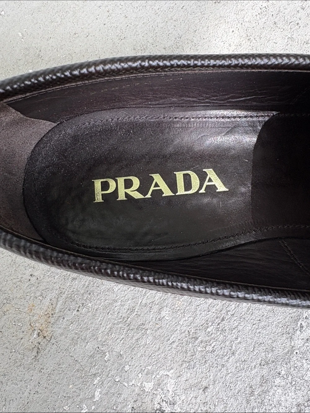 Prada Saffiano leather loafers